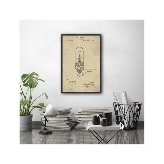 EDISON LIGHT BULB Patent #5 - Foundry