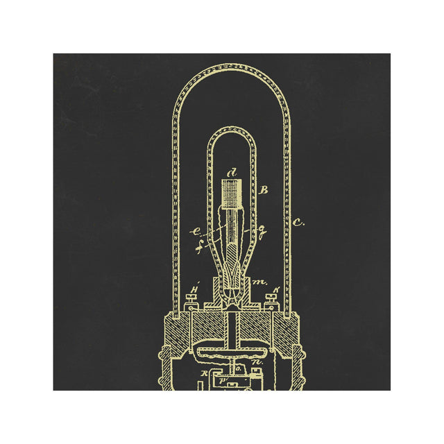 EDISON LIGHT BULB Patent #5 - Foundry