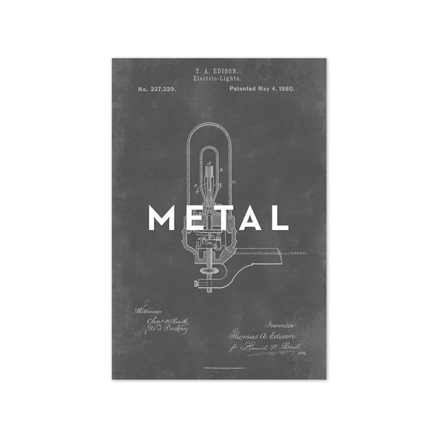 EDISON LIGHT BULB Patent #5 - Foundry