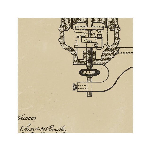 EDISON LIGHT BULB Patent #5 - Foundry
