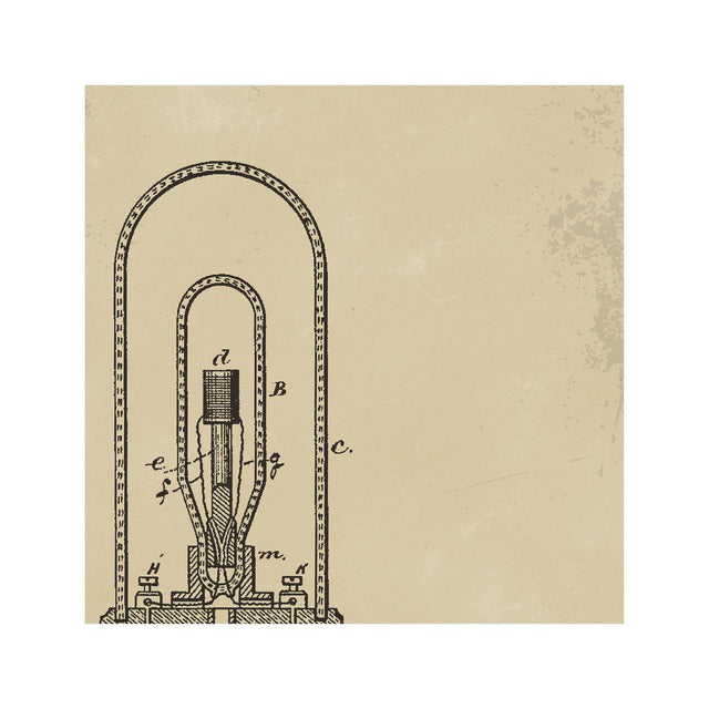 EDISON LIGHT BULB Patent #5 - Foundry