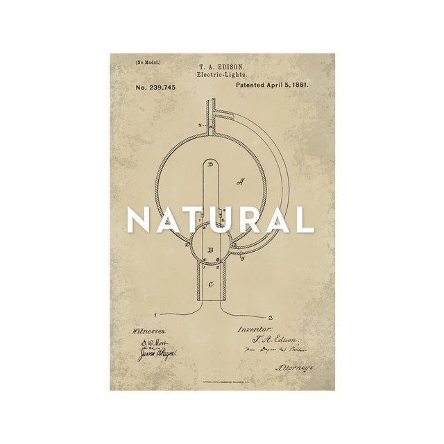 EDISON LIGHT BULB Patent #6 - Foundry