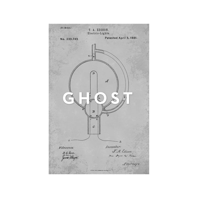 EDISON LIGHT BULB Patent #6 - Foundry