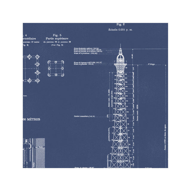 EIFFEL TOWER - ELEVATION, DIAGRAMMES, EMPLACEMENT A L'EXPOSITION - Foundry