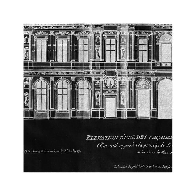 ELEVATION of the LOUVRE Circa 1700s - Foundry