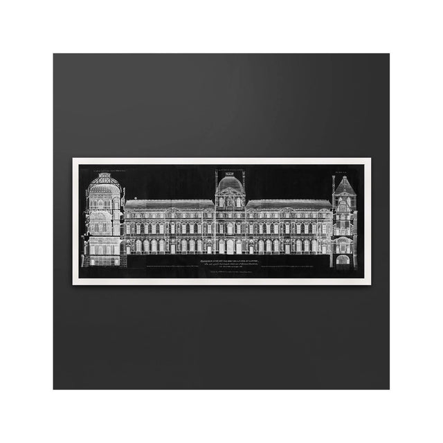 ELEVATION of the LOUVRE Circa 1700s - Foundry