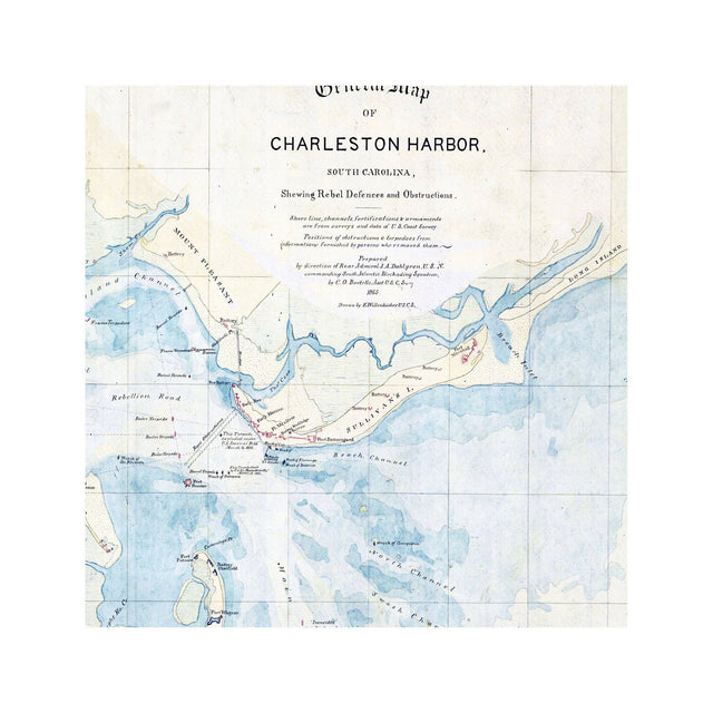 GENERAL MAP of CHARLESTON HARBOR - Foundry