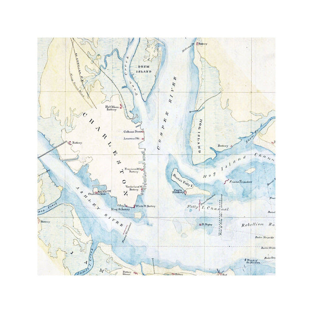 GENERAL MAP of CHARLESTON HARBOR - Foundry