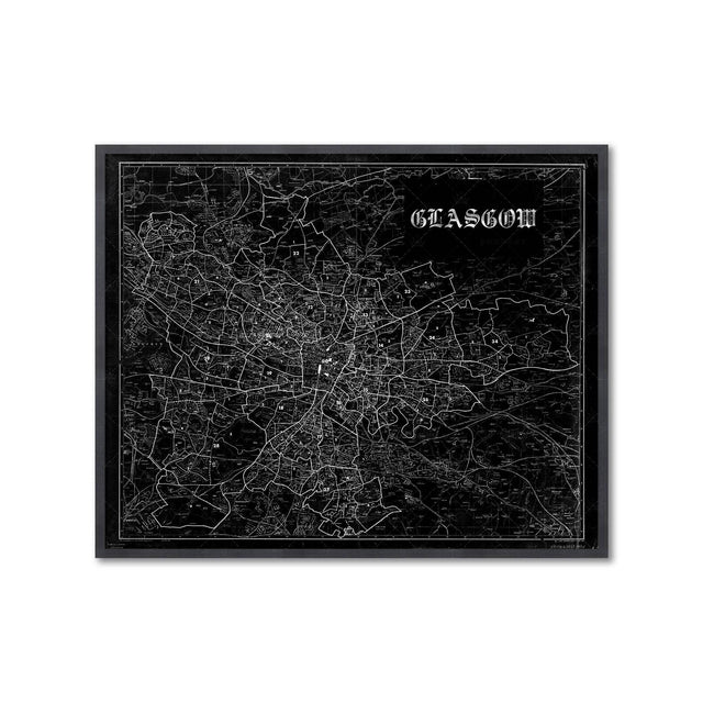 GLASGOW, SCOTLAND Map - Foundry
