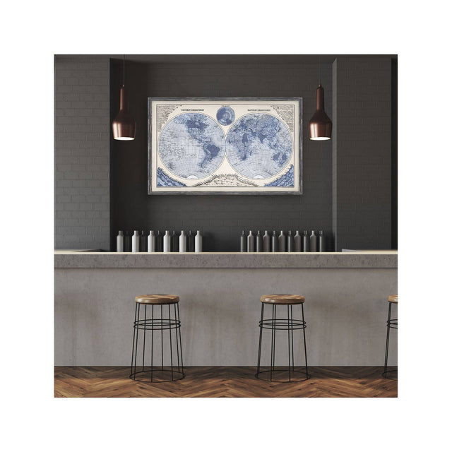 GRAY'S Map of the HEMISPHERES - Foundry