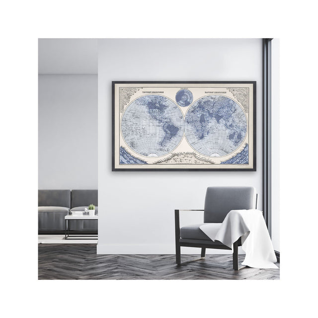 GRAY'S Map of the HEMISPHERES - Foundry