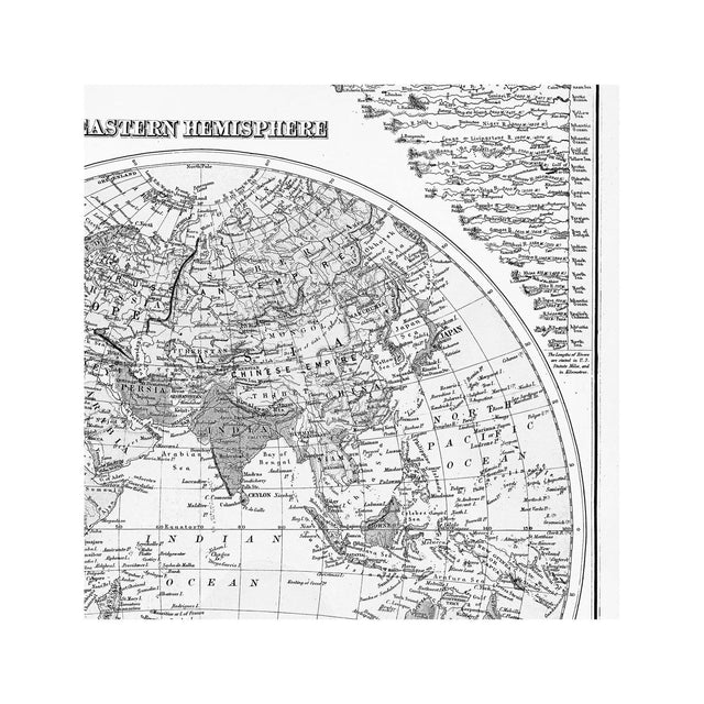 GRAY'S Map of the HEMISPHERES - Foundry