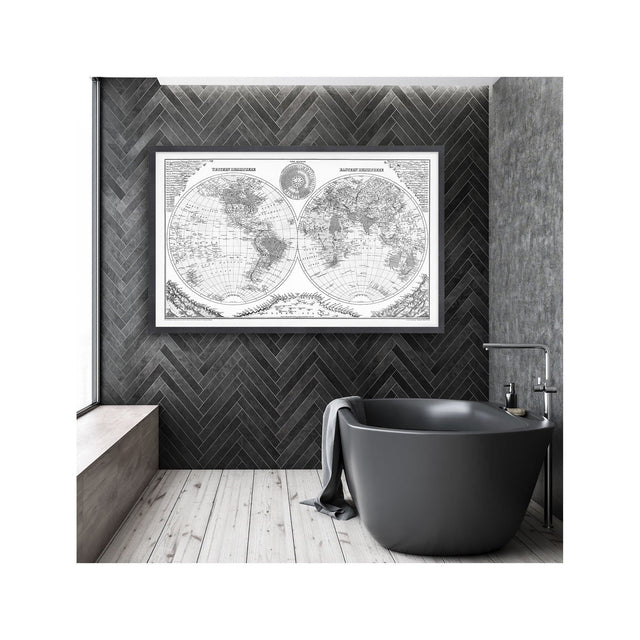 GRAY'S Map of the HEMISPHERES - Foundry