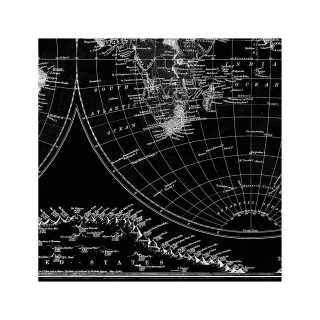 GRAY'S Map of the HEMISPHERES - Foundry