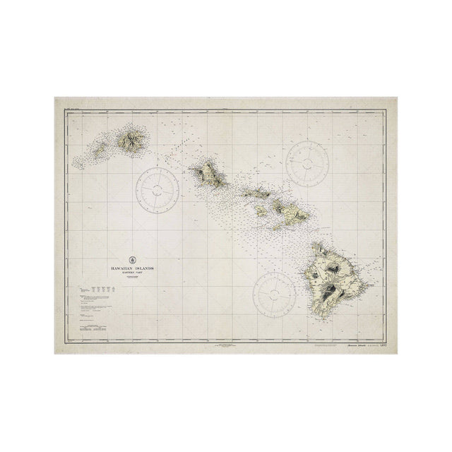 HAWAIIAN ISLANDS Map - Foundry