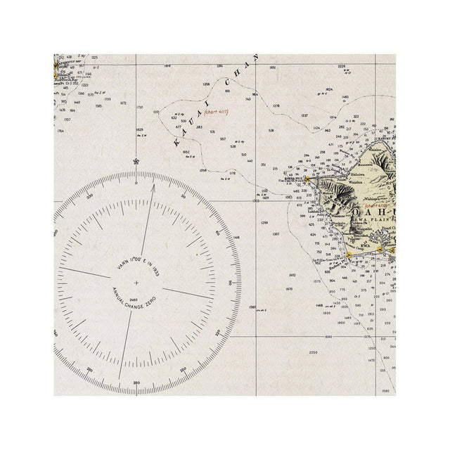 HAWAIIAN ISLANDS Map - Foundry
