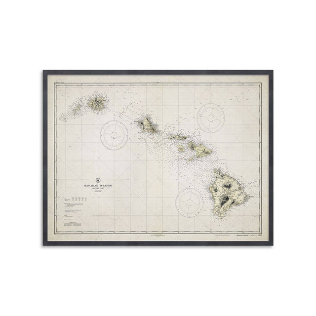 HAWAIIAN ISLANDS Map - Foundry