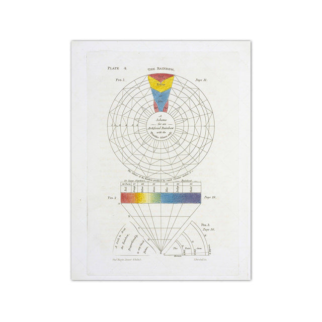 HAYTER'S COLOR THEORY - Plate 4 - "The Rainbow" - Foundry