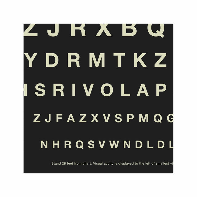 HERMAN SNELLEN EYE CHART with LETTERS - Foundry