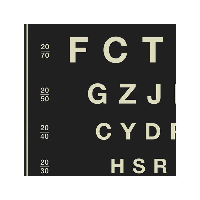 HERMAN SNELLEN EYE CHART with LETTERS - Foundry