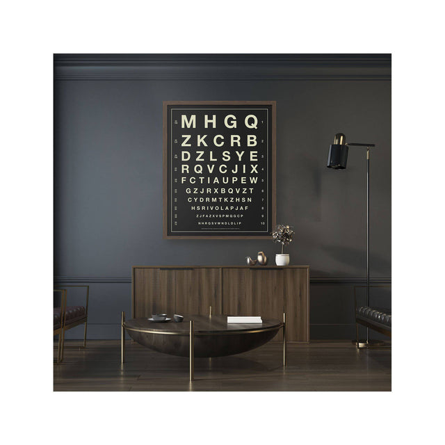 HERMAN SNELLEN EYE CHART with LETTERS - Foundry