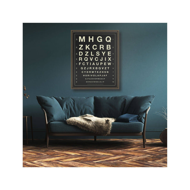 HERMAN SNELLEN EYE CHART with LETTERS - Foundry