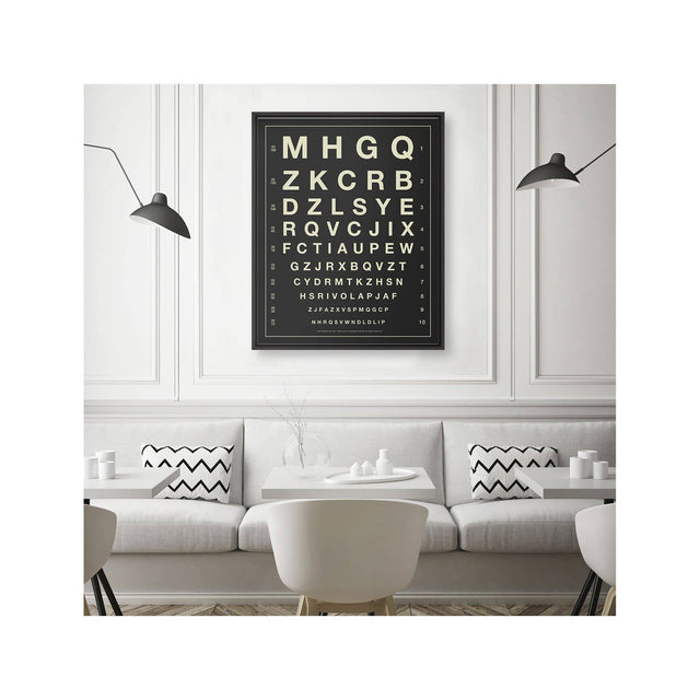 HERMAN SNELLEN EYE CHART with LETTERS - Foundry