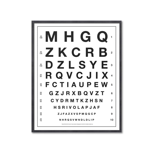 HERMAN SNELLEN EYE CHART with LETTERS - Foundry