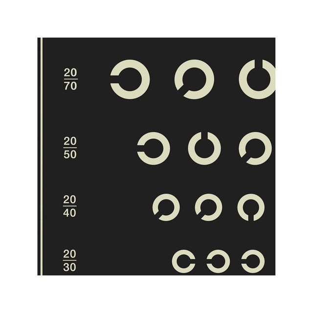 HERMAN SNELLEN "TUMBLING Cs"  Eye Chart - Foundry