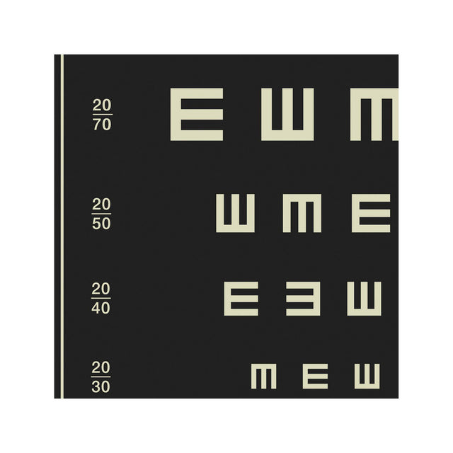 HERMAN SNELLEN "TUMBLING E's" Eye Chart - Foundry