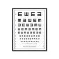 HERMAN SNELLEN "TUMBLING E's"  Eye Chart - Foundry