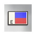 LETTER E - Navy Signal Print - Foundry