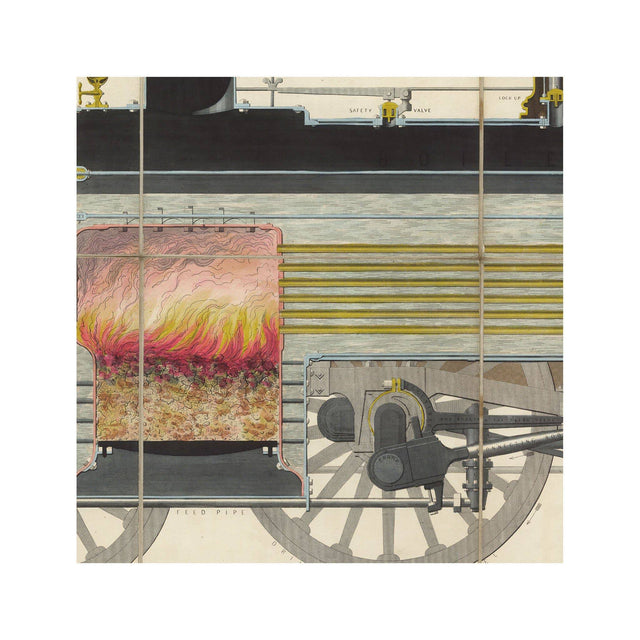 LOCOMOTIVE ENGINE Illustration - Foundry