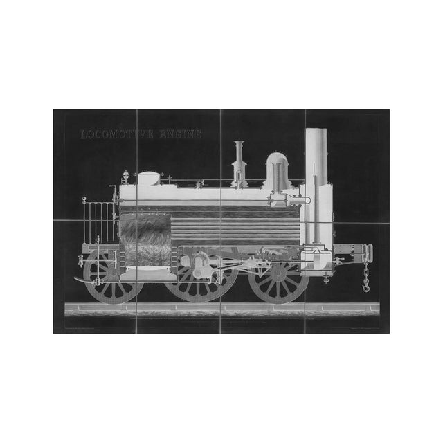 LOCOMOTIVE ENGINE Illustration - Foundry
