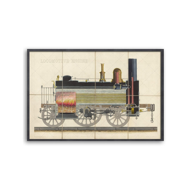 LOCOMOTIVE ENGINE Illustration - Foundry