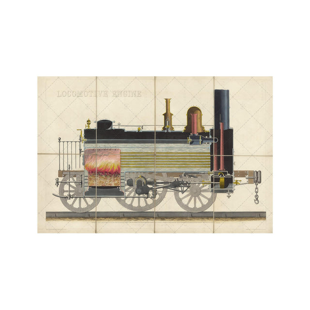 LOCOMOTIVE ENGINE Illustration - Foundry
