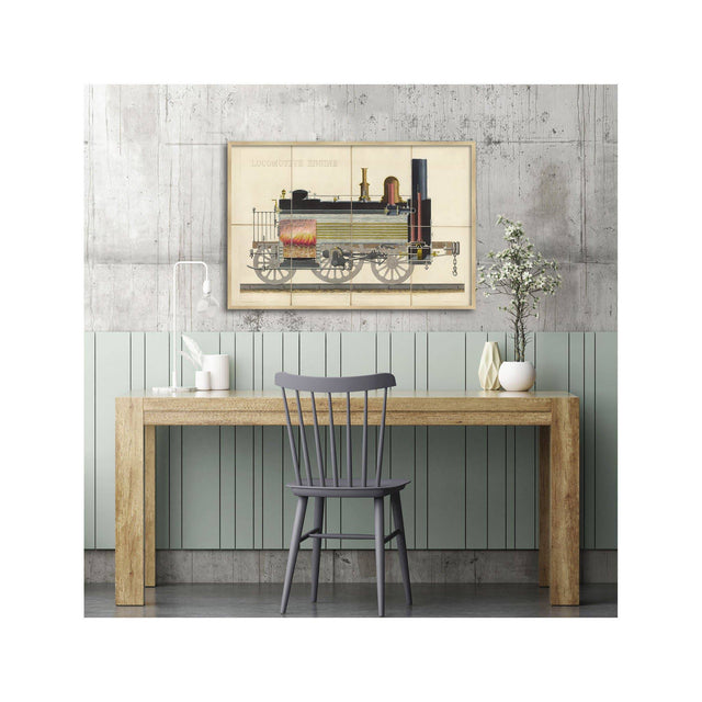 LOCOMOTIVE ENGINE Illustration - Foundry
