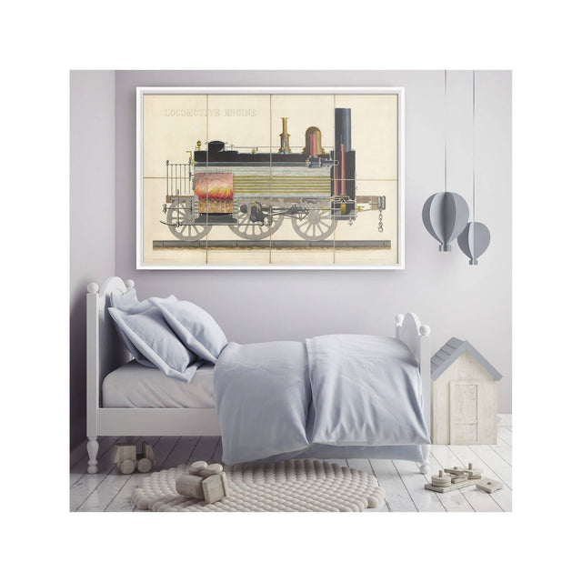 LOCOMOTIVE ENGINE Illustration - Foundry