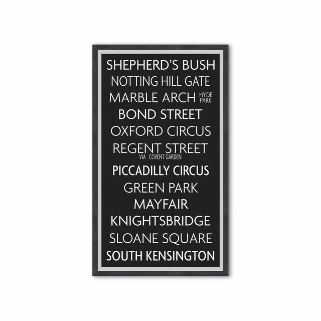 LONDON ENGLAND Bus Scroll - SHEPHERD'S BUSH - Foundry