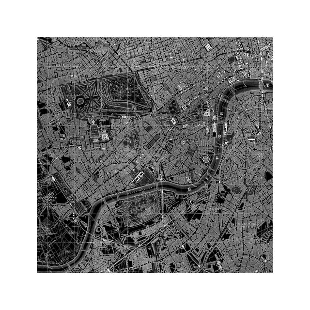 LONDON, ENGLAND - Map of 1890 - Foundry