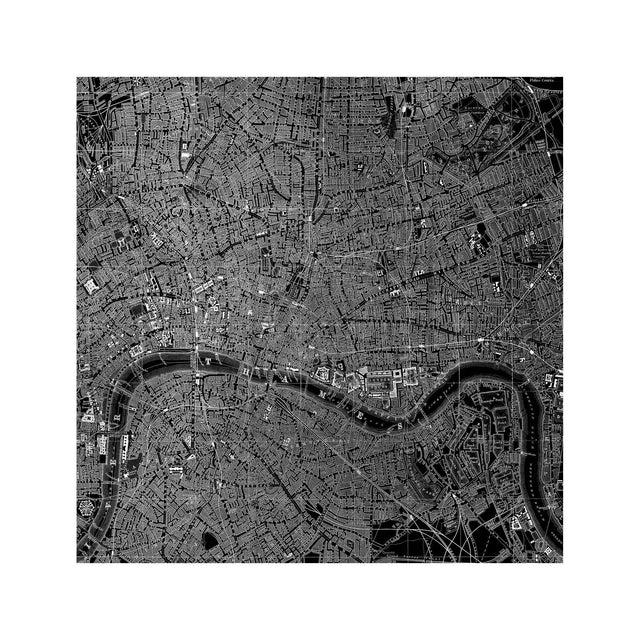 LONDON, ENGLAND - Map of 1890 - Foundry