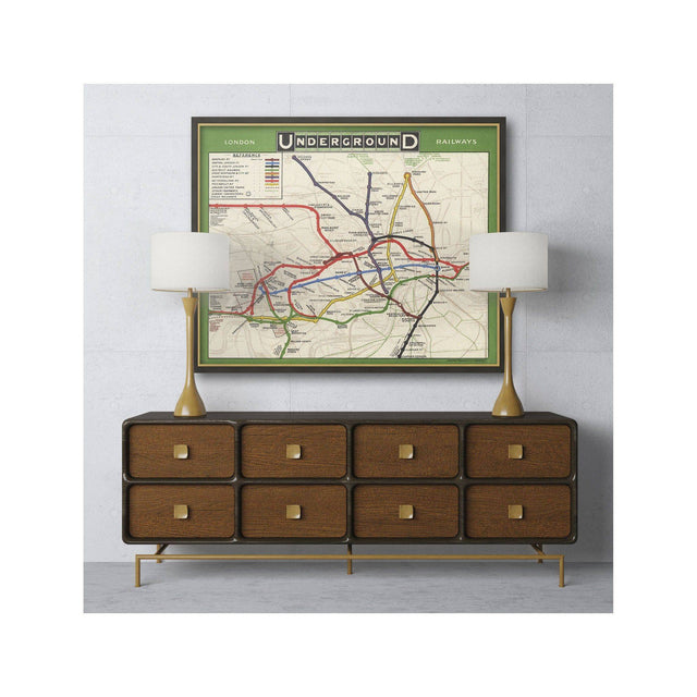 LONDON UNDERGROUND RAILWAYS Map - Foundry