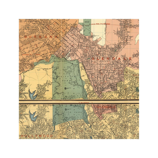 LOS ANGELES California Map - Foundry
