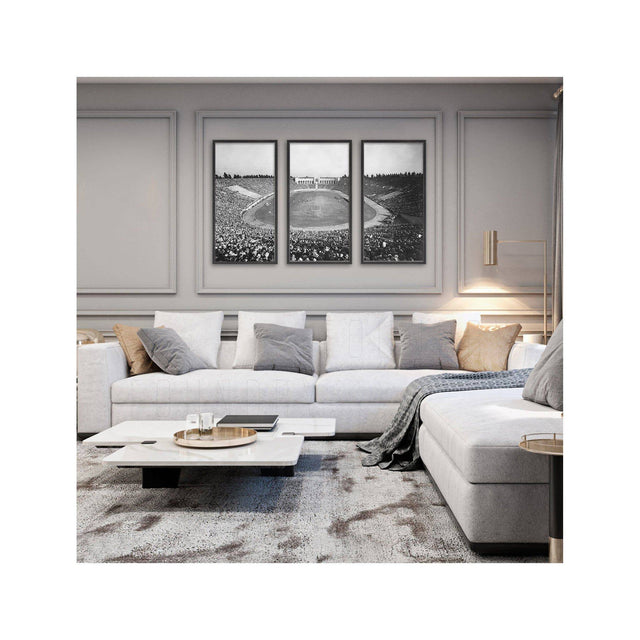 LOS ANGELES Memorial Coliseum Stadium Triptych - Foundry