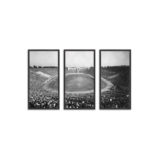 LOS ANGELES Memorial Coliseum Stadium Triptych - Foundry