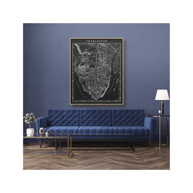 MAP of CHARLESTON, Circa 1900s - Foundry