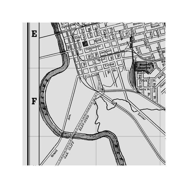MAP of DALLAS, TEXAS, Circa 1900s - Foundry