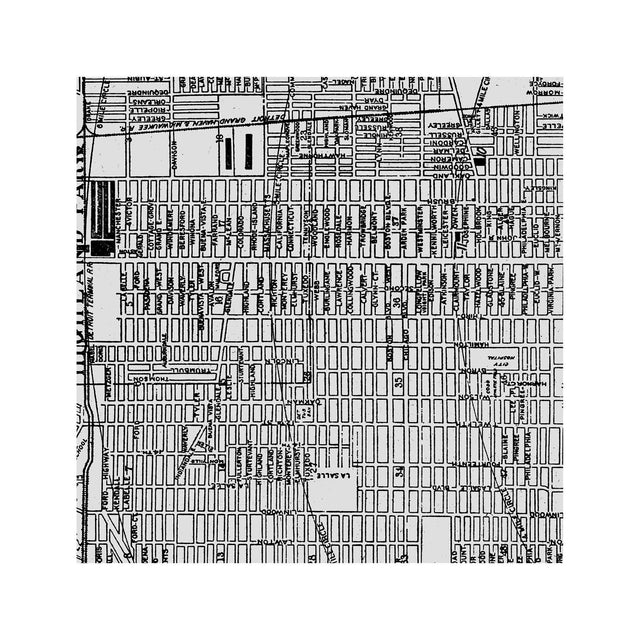 MAP of DETROIT, Circa 1900s - Foundry