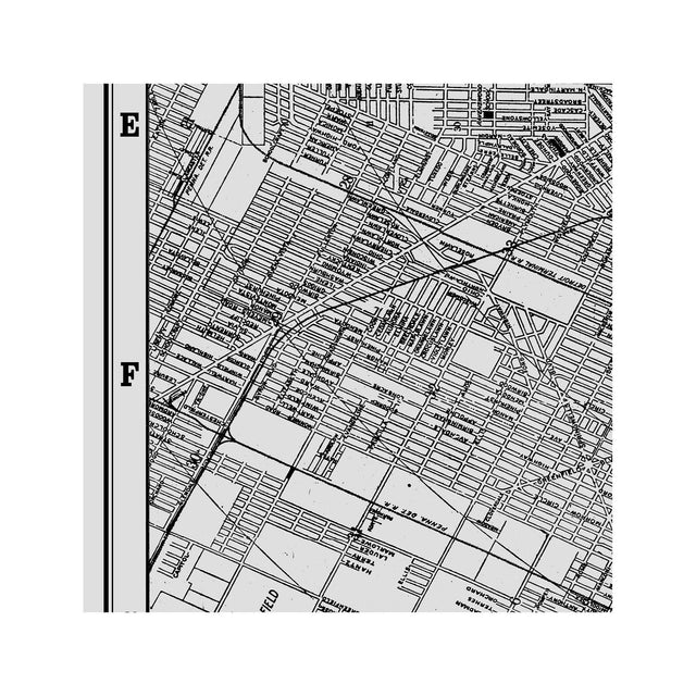MAP of DETROIT, Circa 1900s - Foundry