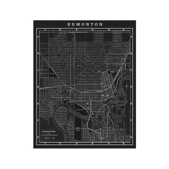 MAP of EDMONTON, Circa 1900s - Foundry